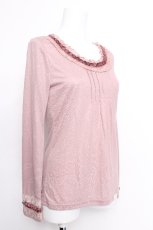 画像3: axes femme / プチローズ配色インナーカットソー  ピンク S-26-05-18-006-AX-TO-AS-ZS (3)
