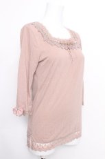 画像3: axes femme / レースシフォントップス  ピンク S-26-05-18-007-AX-TO-AS-ZS (3)