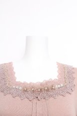 画像5: axes femme / レースシフォントップス  ピンク S-26-05-18-007-AX-TO-AS-ZS (5)