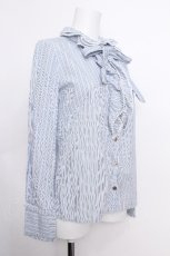 画像3: Jane Marple / ストライプブラウス  サックス S-26-05-18-012-JM-BL-AS-ZS (3)