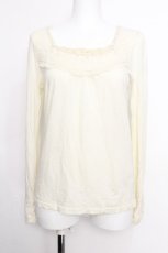 画像1: axes femme / 起毛レースカットソー  オフ S-26-05-18-015-AX-TO-AS-ZS (1)