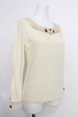 画像3: axes femme / プチローズリボンカットソー  オフ S-26-05-18-019-AX-TO-AS-ZS (3)