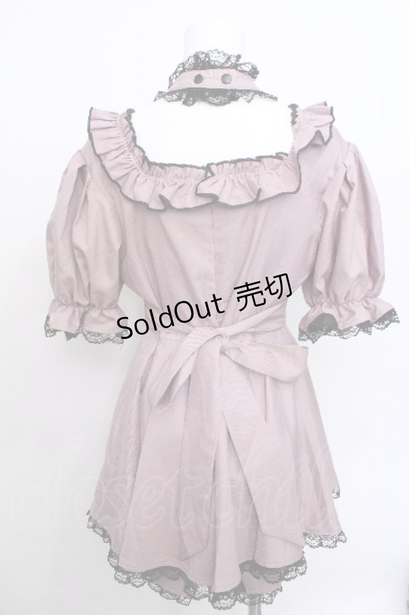 画像2: Manon Mimie / Gothic Chokerオールインワン  ピンク S-26-05-19-035-LO-OP-AS-ZS (2)