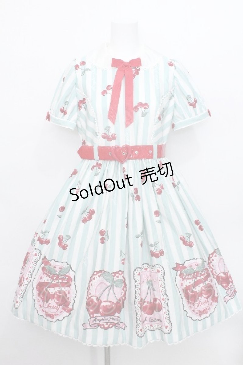 画像1: Angelic Pretty / Cherry Stampワンピース  ミント S-26-05-19-038-AP-OP-HR-ZS (1)
