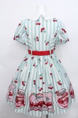 画像2: Angelic Pretty / Cherry Stampワンピース  ミント S-26-05-19-038-AP-OP-HR-ZS (2)
