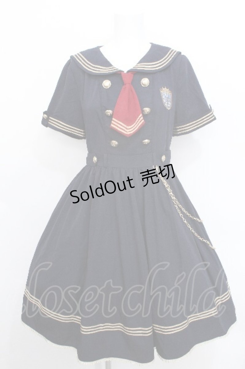 画像1: To Alice / 海軍風ワンピース M 紺 S-26-05-19-041-LO-CO-HR-ZS (1)