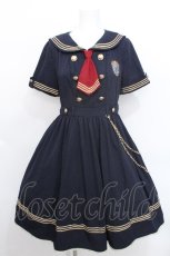 画像1: To Alice / 海軍風ワンピース M 紺 S-26-05-19-041-LO-CO-HR-ZS (1)