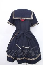 画像2: To Alice / 海軍風ワンピース M 紺 S-26-05-19-041-LO-CO-HR-ZS (2)