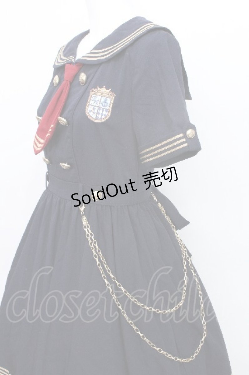 画像5: To Alice / 海軍風ワンピース M 紺 S-26-05-19-041-LO-CO-HR-ZS (5)