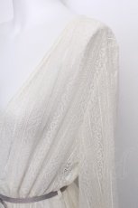 画像3: axes femme / グラデーションレースガウン  ブルーｘオフ S-26-05-19-043-AX-TO-AS-ZS (3)