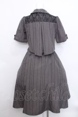 画像2: axes femme / ナポレオンモチーフワンピース  グレー S-26-05-19-047-AX-OP-AS-ZS (2)