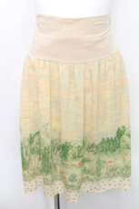 画像1: Franche Lippee / プリントスカート  ベージュ S-26-05-19-050-LO-SK-AS-ZS (1)