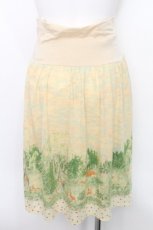 画像2: Franche Lippee / プリントスカート  ベージュ S-26-05-19-050-LO-SK-AS-ZS (2)