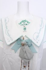 画像3: Amavel / 喫茶アマベルのクリームソーダブラウス  グリーン S-26-05-19-005-CA-BL-HR-ZS (3)