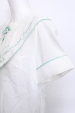 画像4: Amavel / 喫茶アマベルのクリームソーダブラウス  グリーン S-26-05-19-005-CA-BL-HR-ZS (4)