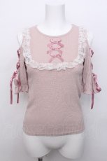 画像1: Ank Rouge / スピンドルテレコトップス  ピンク S-26-05-19-013-CA-TO-HR-ZS (1)