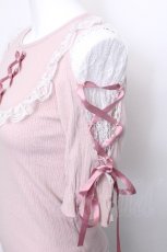 画像4: Ank Rouge / スピンドルテレコトップス  ピンク S-26-05-19-013-CA-TO-HR-ZS (4)