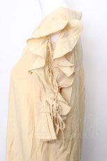 画像3: axes femme / レースアップフリル袖ブラウス  イエロー S-26-05-19-015-AX-BL-HR-ZS (3)