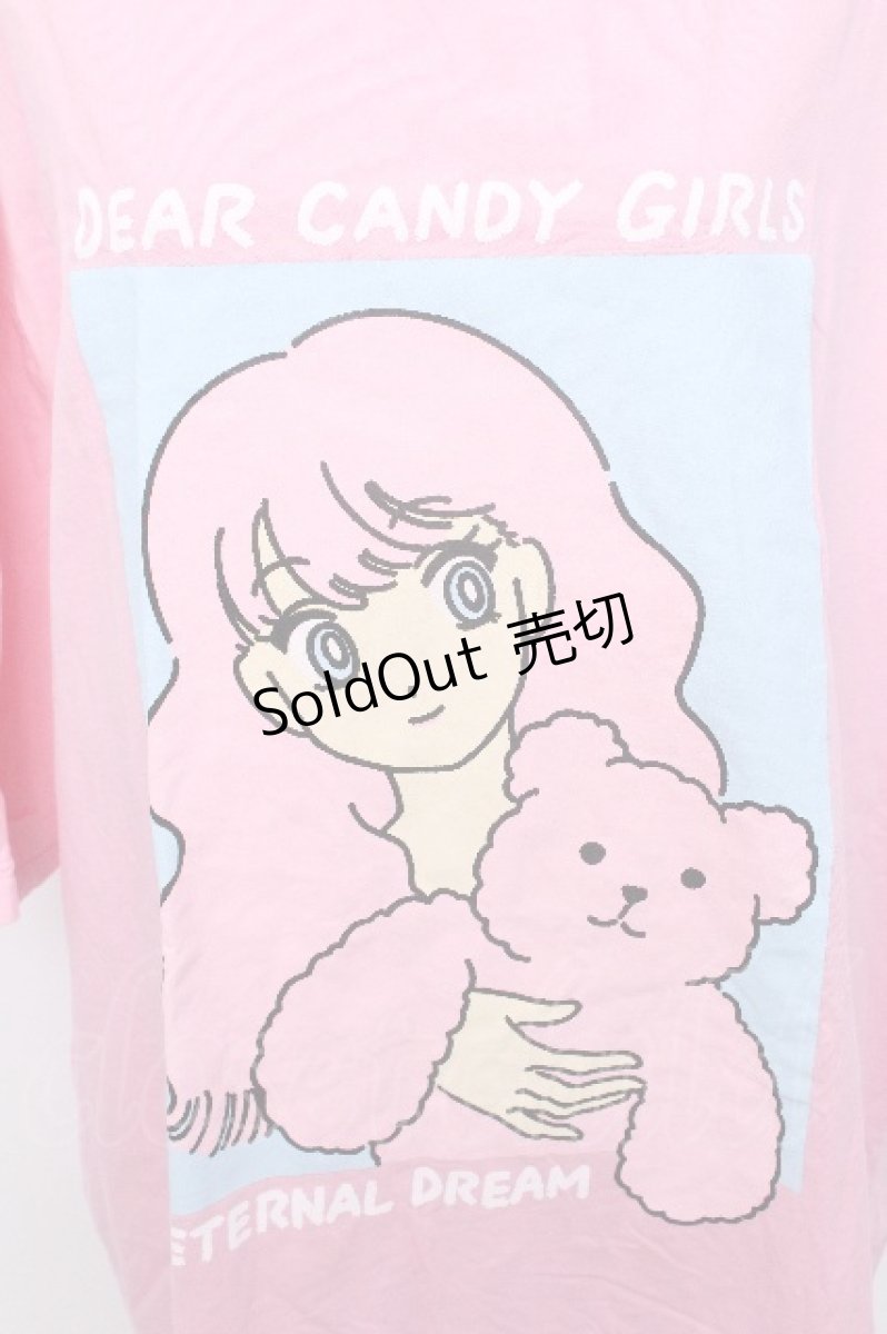 画像3: Candy Stripper / DEAR CANDY GIRLS BIGBIG Tシャツ 2 ピンク S-26-05-19-024-PU-TO-HR-ZS (3)