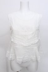 画像1: Franche Lippee / シフォントップス  白 S-26-05-19-003-LO-TO-AS-ZS (1)