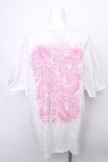画像2: KRY CLOTHING / 「TAKO」BIGTシャツ  白ｘピンク S-26-05-19-027-PU-TS-HR-ZS (2)