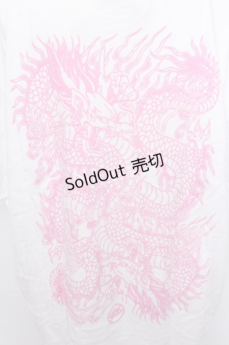 画像3: KRY CLOTHING / 「TAKO」BIGTシャツ  白ｘピンク S-26-05-19-027-PU-TS-HR-ZS (3)