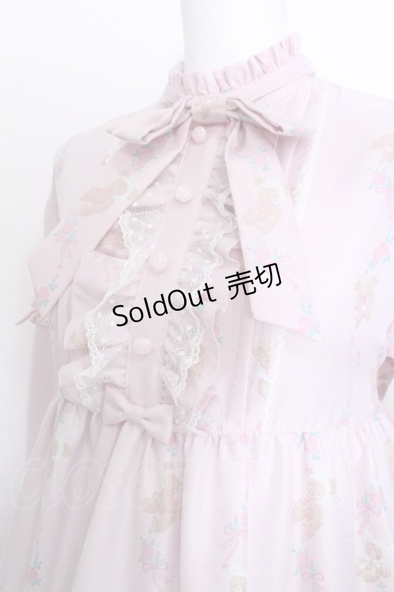 画像3: Angelic Pretty / 夢見るTiny Bearワンピース  ピンク S-26-05-20-034-AP-OP-HR-ZS (3)