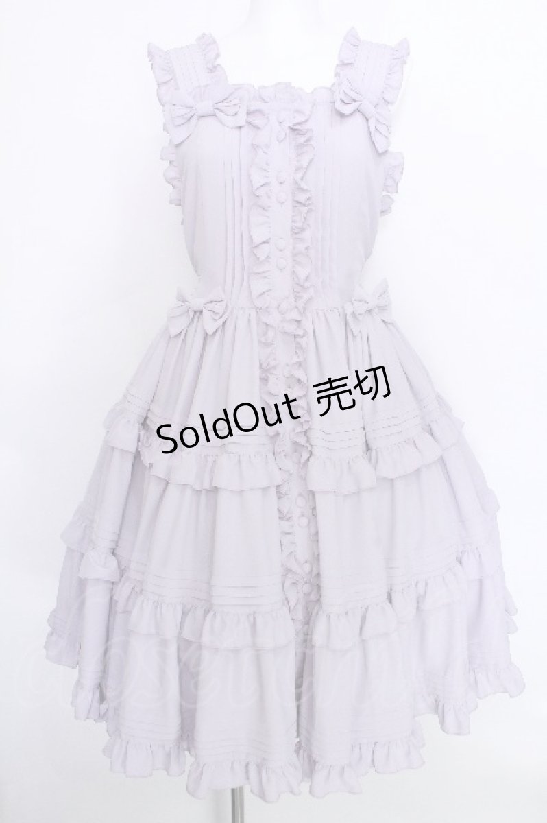 画像1: metamorphose / ピンタックティアードジャンパースカート 1 ラベンダー S-26-05-20-035-ME-OP-HR-ZS (1)