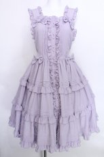 画像1: metamorphose / ピンタックティアードジャンパースカート 1 ラベンダー S-26-05-20-035-ME-OP-HR-ZS (1)