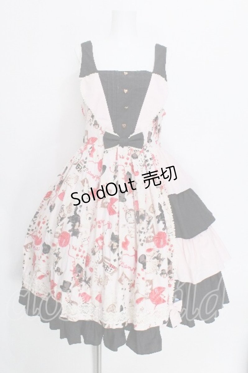 画像1: metamorphose / Wonder Cardフレアジャンパースカート  ピンク S-26-05-20-038-ME-OP-HR-ZS (1)
