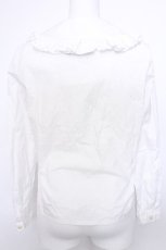 画像2: MILK / フリル襟ブラウス  白 S-26-05-20-005-ML-BL-AS-ZS (2)