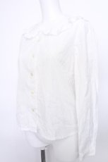 画像3: MILK / フリル襟ブラウス  白 S-26-05-20-005-ML-BL-AS-ZS (3)