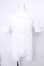 画像1: MILK / フリル襟ブラウス  白 S-26-05-20-006-ML-BL-AS-ZS (1)