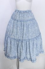 画像1: m petit by misako / NINA'Sギャザースカート S サックス S-26-05-20-052-LO-SK-AS-ZS (1)