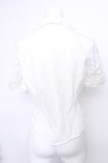 画像2: MILK / レース半袖ブラウス  白 S-26-05-20-007-ML-BL-HR-ZS (2)