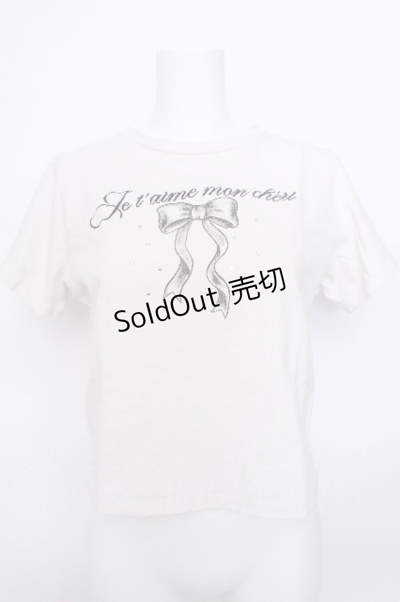画像1: evelyn / タトゥーリボンTシャツ  白 S-26-05-20-008-LO-TS-HR-ZS (1)