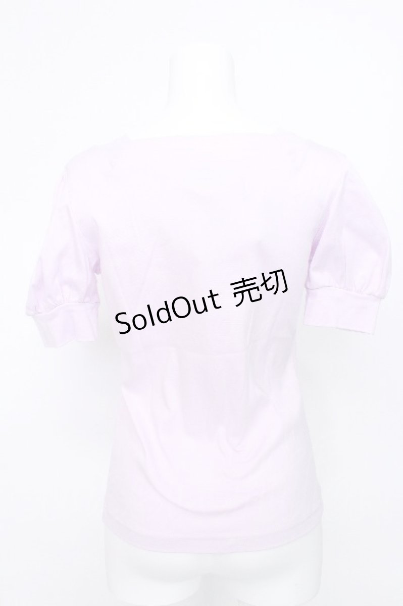 画像2: MILK / Ribbon MILK Tee  ラベンダー S-26-05-20-014-ML-TS-HR-ZS (2)