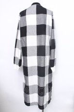 画像2: MILKBOY / ブロックチェックカーディガン  黒ｘ白 S-26-05-20-022-MB-TO-SZ-ZS (2)