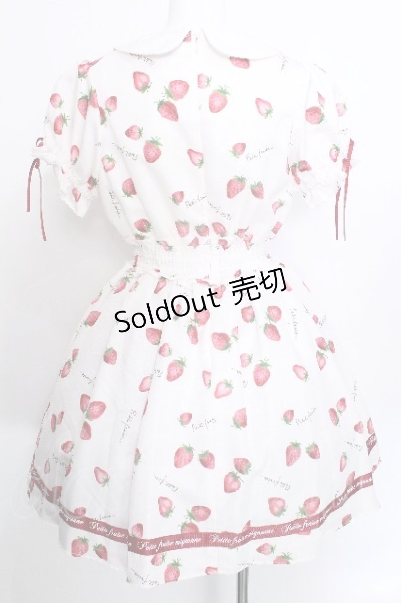 画像2: Ank Rouge / FancyStrawberryシャーリングワンピース  白 S-26-05-20-030-CA-OP-HR-ZS (2)