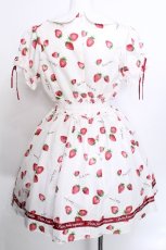 画像2: Ank Rouge / FancyStrawberryシャーリングワンピース  白 S-26-05-20-030-CA-OP-HR-ZS (2)