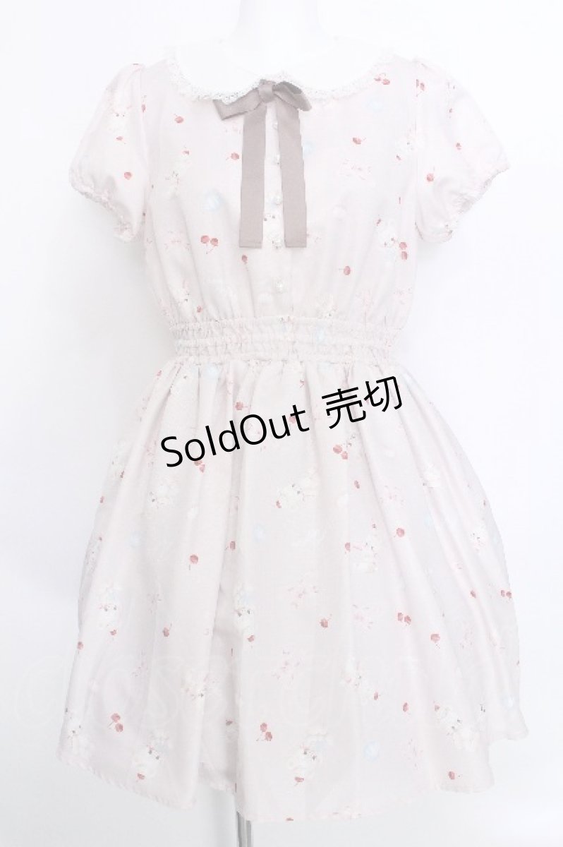画像1: Ank Rouge / AnkRouge×MAKIコラボワンピース  ピンク S-26-05-20-033-CA-OP-HR-ZS (1)
