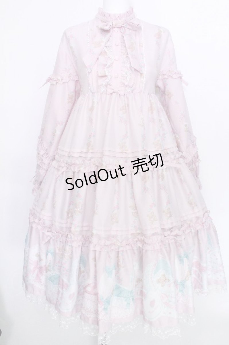 画像1: Angelic Pretty / 夢見るTiny Bearワンピース  ピンク S-26-05-20-034-AP-OP-HR-ZS (1)
