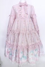 画像1: Angelic Pretty / 夢見るTiny Bearワンピース  ピンク S-26-05-20-034-AP-OP-HR-ZS (1)
