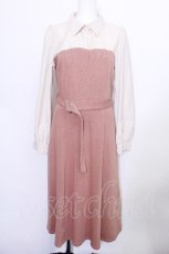 画像1: axes femme / ドッキングニットワンピース F 茶 S-26-05-22-023-AX-OP-SZ-ZS (1)