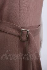 画像4: axes femme / ドッキングニットワンピース F 茶 S-26-05-22-023-AX-OP-SZ-ZS (4)