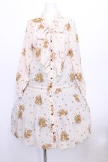 画像1: axes femme / 花柄ワンピース M キナリ S-26-05-22-025-AX-SK-HR-ZS (1)