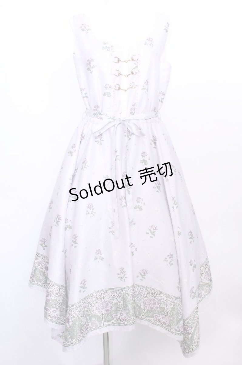 画像1: axes femme / Mulhouse Collection フラワーパネル柄イレヘムワンピース  ラベンダー S-26-05-22-029-AX-OP-HR-ZS (1)