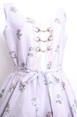 画像2: axes femme / Mulhouse Collection フラワーパネル柄イレヘムワンピース  ラベンダー S-26-05-22-029-AX-OP-HR-ZS (2)