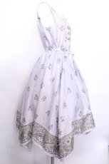 画像3: axes femme / Mulhouse Collection フラワーパネル柄イレヘムワンピース  ラベンダー S-26-05-22-029-AX-OP-HR-ZS (3)