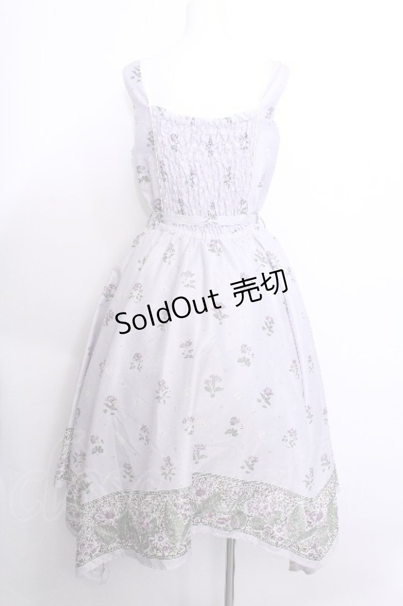画像4: axes femme / Mulhouse Collection フラワーパネル柄イレヘムワンピース  ラベンダー S-26-05-22-029-AX-OP-HR-ZS (4)